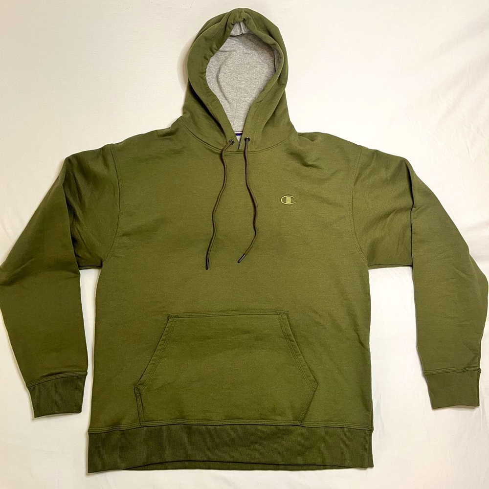 Champion Hoodie Army Green  Size- L